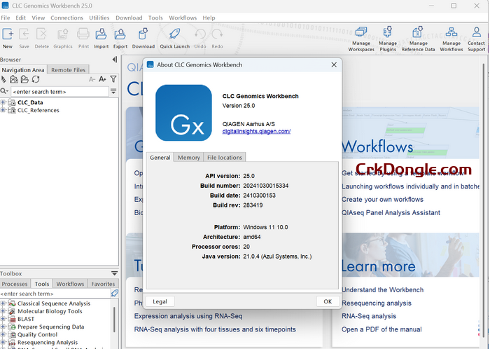 CLC Genomics Workbench 25.0 CLC Genomics Workbench 25.0