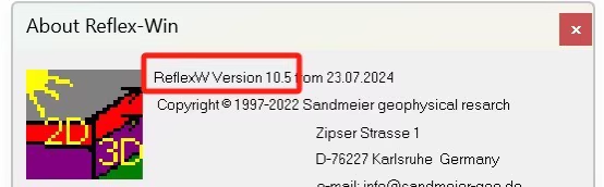 Sandmeier ReflexW 10.5