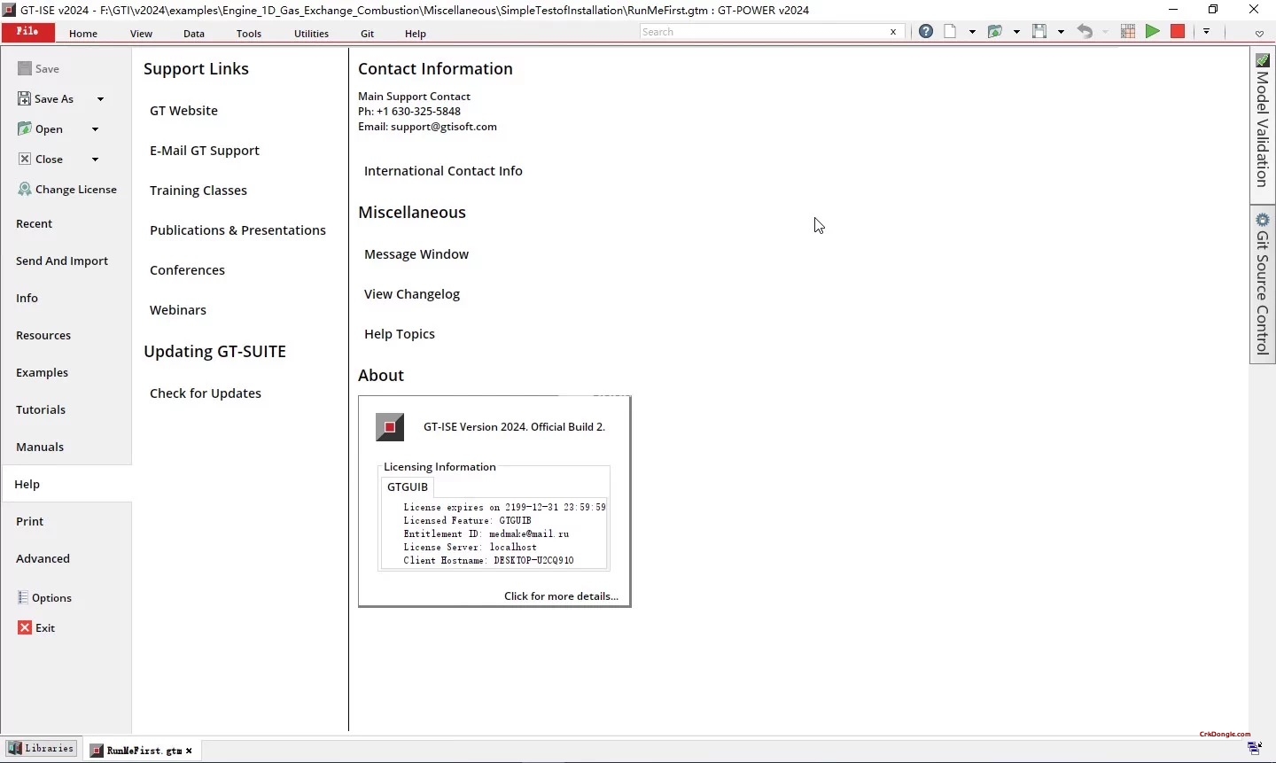 GT Suite 2024.2 training