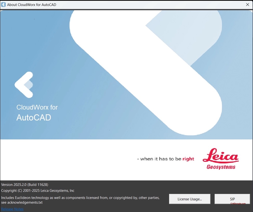Leica cloudworx2025.2 for autocad