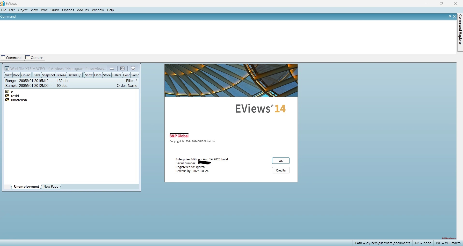 EViews Enterprise v14 download