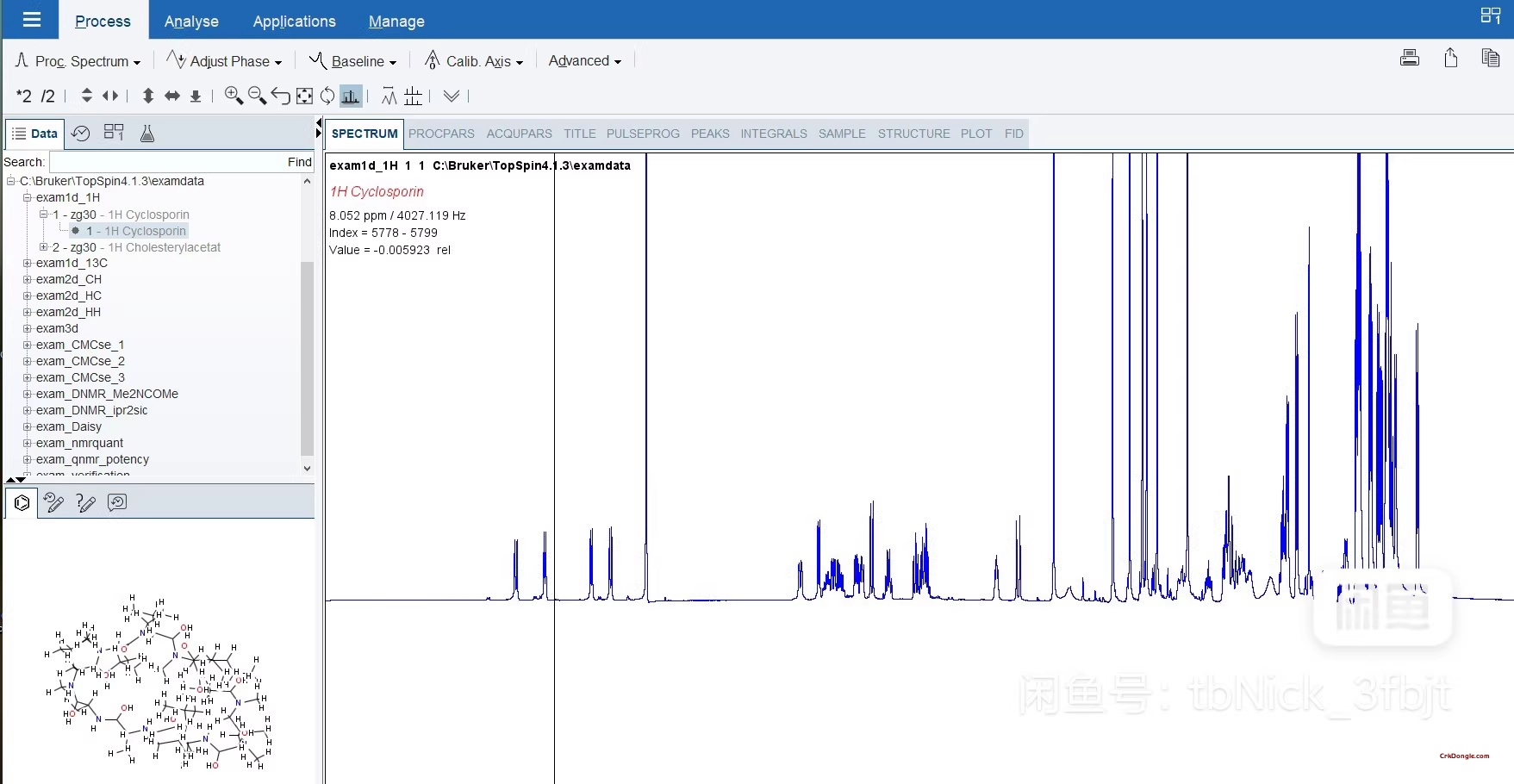 Topspin Bruker-NMR 4.5.0 download