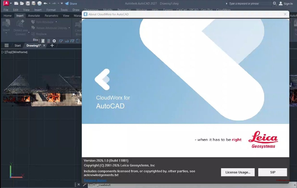 Leica CloudWorx for AutoCAD v2026.1.0